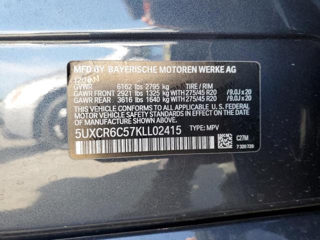 Photo 14 from auction – 2019 BMW X5 XDRIVE4 with VIN 5UXCR6C57KLL02415