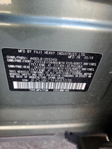 Photo 12 from auction – 2015 SUBARU FORESTER 2 with VIN JF2SJAFC1FH581078