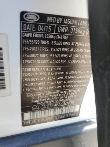 Photo 14 from auction – 2015 LAND ROVER RANGE ROVE with VIN SALGV2TF4FA230406