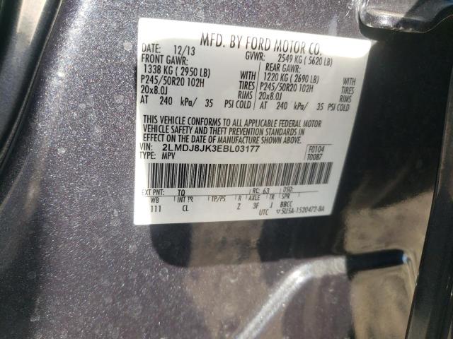 Photo 12 from auction – 2014 LINCOLN MKX with VIN 2LMDJ8JK3EBL03177