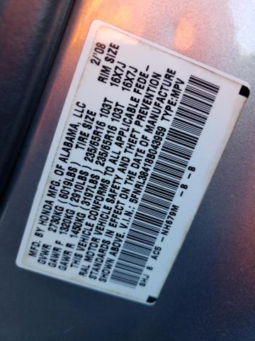Photo 14 from auction – 2008 HONDA ODYSSEY EX with VIN 5FNRL38418B043959
