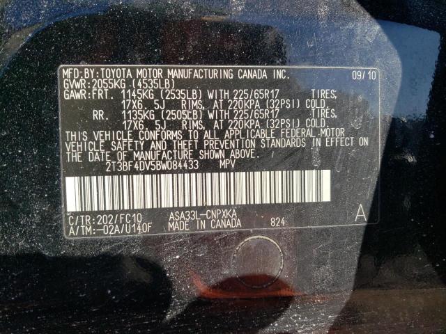 Photo 14 from auction – 2011 TOYOTA RAV4 with VIN 2T3BF4DV5BW084433