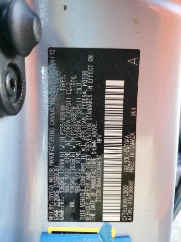 Photo 14 from auction – 2012 LEXUS RX 350 with VIN 2T2ZK1BA4CC084617
