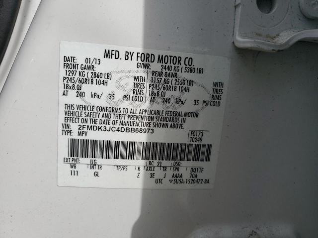 Photo 14 from auction – 2013 FORD EDGE SEL with VIN 2FMDK3JC4DBB68973