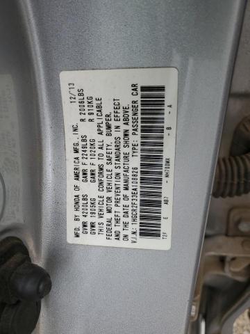 Photo 12 from auction – 2014 HONDA ACCORD LX with VIN 1HGCR2F33EA108826