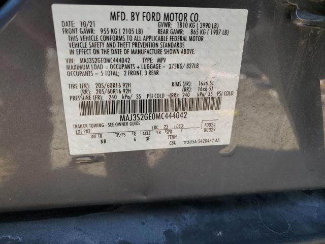 Photo 14 from auction – 2021 FORD ECOSPORT S with VIN MAJ3S2GE0MC444042