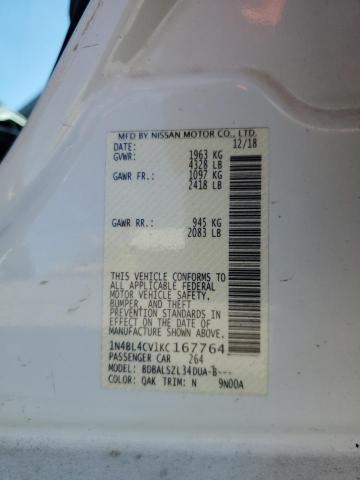 Photo 12 from auction – 2019 NISSAN ALTIMA SR with VIN 1N4BL4CV1KC167764