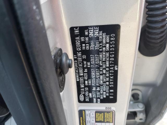 Photo 14 from auction – 2011 KIA SORENTO BA with VIN 5XYKT3A17BG135580