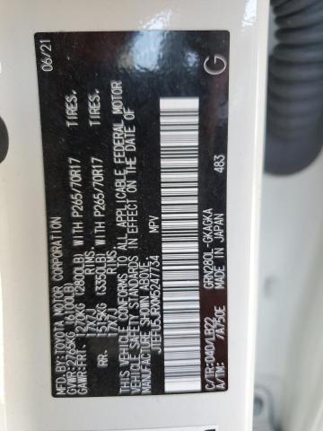 Photo 14 from auction – 2021 TOYOTA 4RUNNER SR with VIN JTEFU5JRXM5247734
