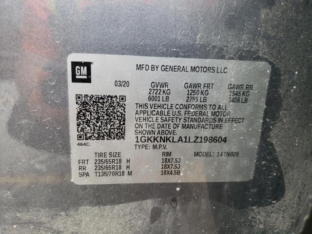 Photo 14 from auction – 2020 GMC ACADIA SLE with VIN 1GKKNKLA1LZ198604