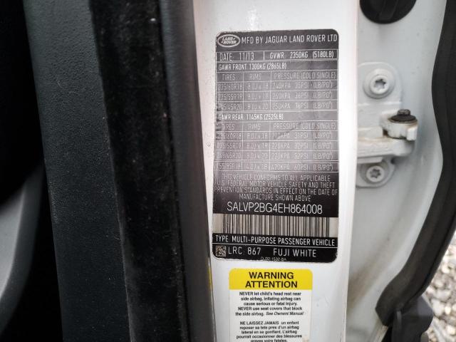 Photo 14 from auction – 2014 LAND ROVER RANGE ROVE with VIN SALVP2BG4EH864008