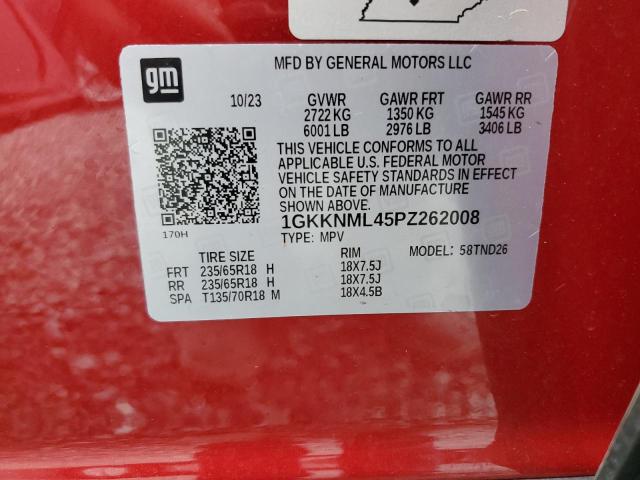 Photo 14 from auction – 2023 GMC ACADIA SLT with VIN 1GKKNML45PZ262008