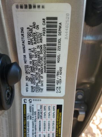 Photo 13 from auction – 2008 TOYOTA COROLLA CE with VIN 1NXBR32E08Z042029