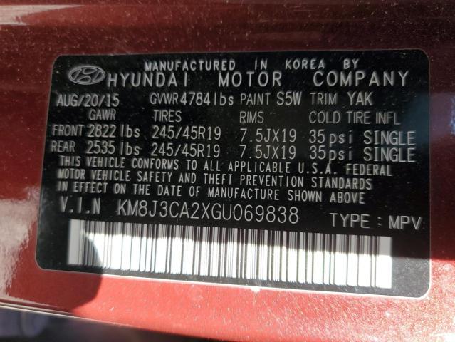 Photo 14 from auction – 2016 HYUNDAI TUCSON LIM with VIN KM8J3CA2XGU069838