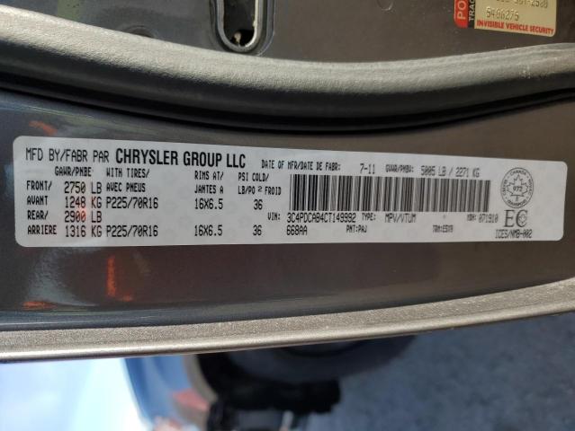 Photo 14 from auction – 2012 DODGE JOURNEY SE with VIN 3C4PDCAB4CT149992