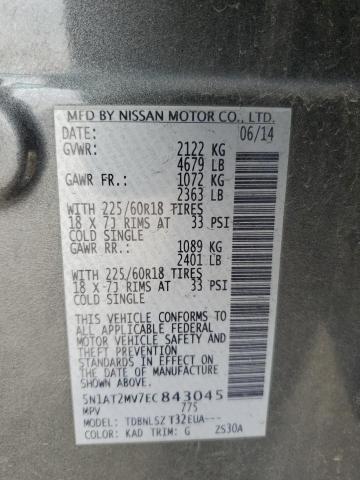Photo 14 from auction – 2014 NISSAN ROGUE S with VIN 5N1AT2MV7EC843045