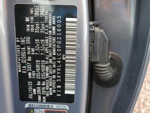 Photo 13 from auction – 2023 KIA SORENTO S with VIN 5XYRL4LC3PG216005