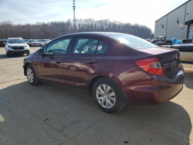 Photo 2 from auction – 2012 HONDA CIVIC with VIN 19XFB2F5XCE041962