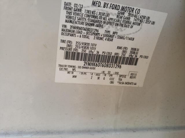 Photo 12 from auction – 2013 FORD FLEX LIMIT with VIN 2FMHK6DT6DBD31296