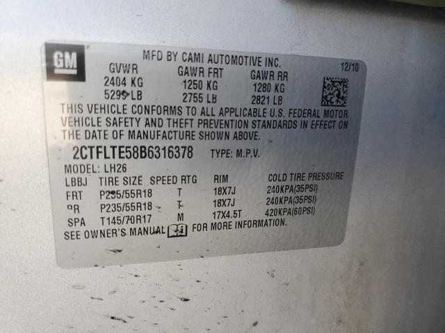 Photo 12 from auction – 2011 GMC TERRAIN SL with VIN 2CTFLTE58B6316378