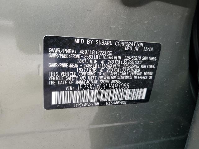 Photo 12 from auction – 2020 SUBARU FORESTER T with VIN JF2SKAXC3LH493088