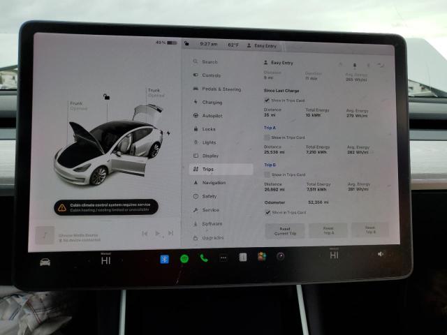 Photo 9 from auction – 2020 TESLA MODEL 3 with VIN 5YJ3E1EA2LF806921