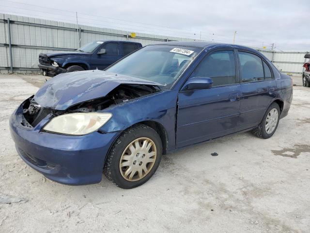 Photo 1 from auction – 2005 HONDA CIVIC LX with VIN 2HGES16535H607233