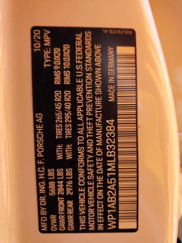 Photo 14 from auction – 2021 PORSCHE MACAN S with VIN WP1AB2A51MLB32384