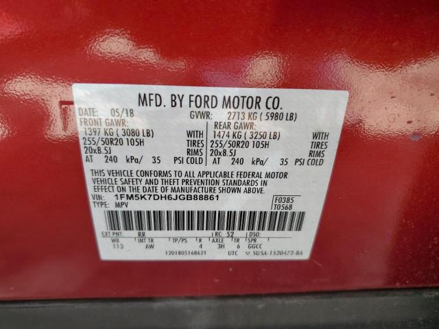 Photo 14 from auction – 2018 FORD EXPLORER X with VIN 1FM5K7DH6JGB88861