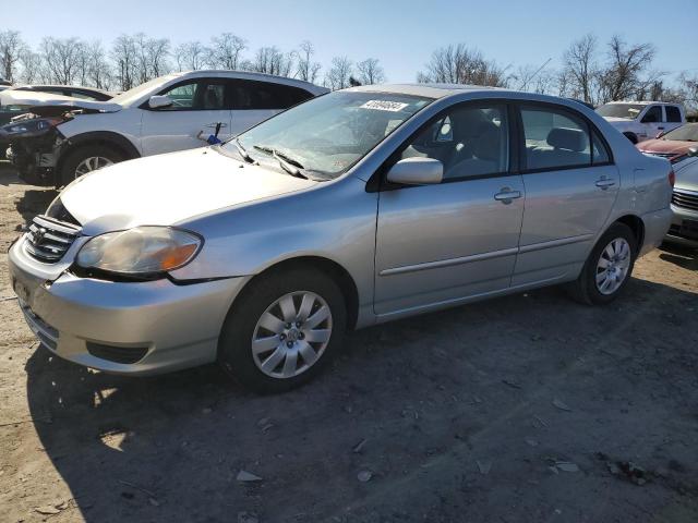 TOYOTA COROLLA CE 2003 with VIN 2T1BR32E43C080356 - Photo from auction