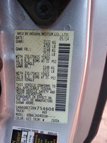 Photo 14 from auction – 2014 NISSAN FRONTIER S with VIN 1N6BD0CT2EN754608