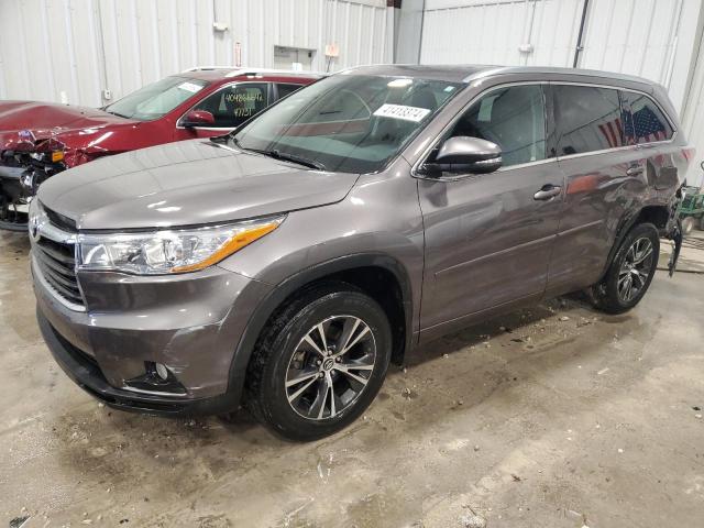 TOYOTA HIGHLANDER 2016 with VIN 5TDJKRFH5GS331177 - Photo from auction