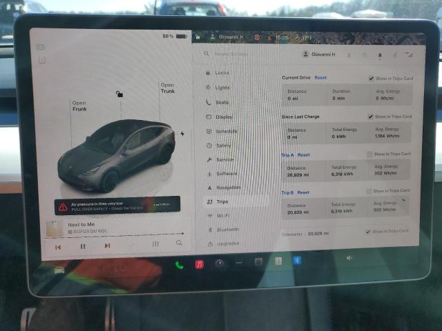 Photo 9 from auction – 2023 TESLA MODEL Y with VIN 7SAYGDEFXPF935544