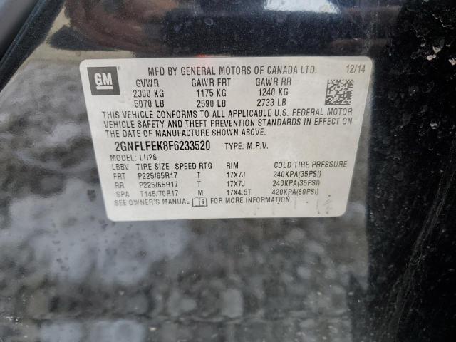 Photo 14 from auction – 2015 CHEVROLET EQUINOX LT with VIN 2GNFLFEK8F6233520