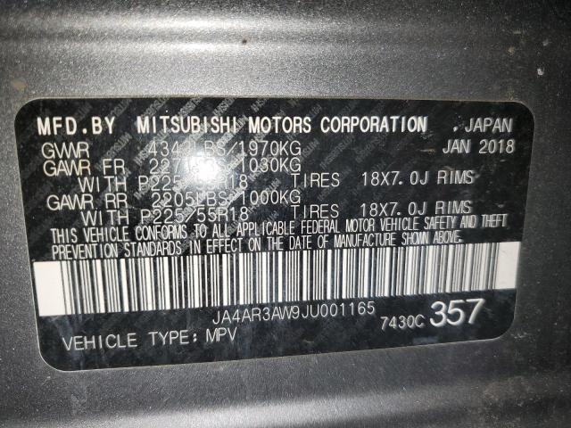 Photo 14 from auction – 2018 MITSUBISHI OUTLANDER with VIN JA4AR3AW9JU001165