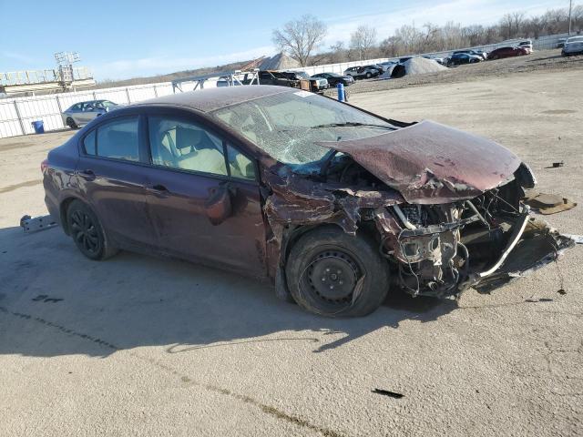 Photo 4 from auction – 2013 HONDA CIVIC LX with VIN 19XFB2F54DE037147