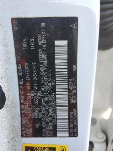 Photo 14 from auction – 2018 TOYOTA HIGHLANDER with VIN 5TDJZRFH3JS524883