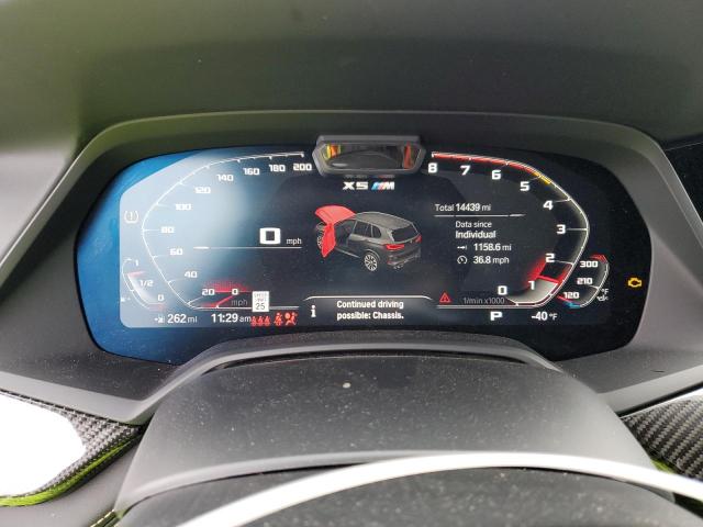 Photo 9 from auction – 2022 BMW X5 M with VIN 5YMJU0C02N9M84431