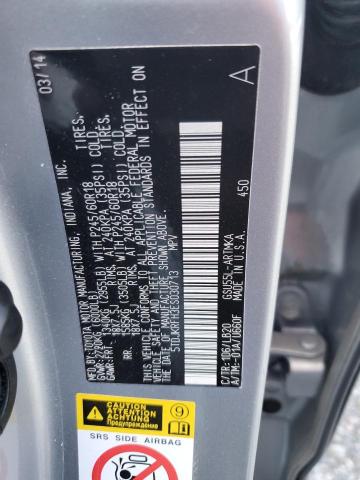 Photo 14 from auction – 2014 TOYOTA HIGHLANDER with VIN 5TDJKRFH3ES030713
