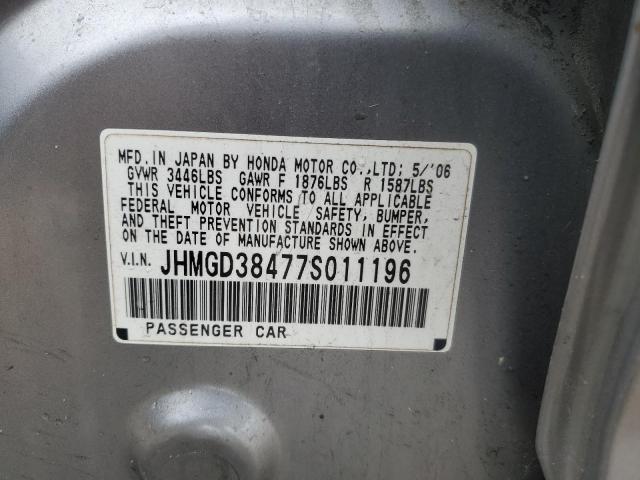 Photo 14 from auction – 2007 HONDA FIT with VIN JHMGD38477S011196