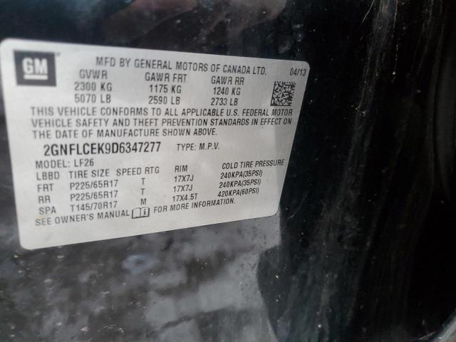 Zdjęcie 14 z aukcji – 2013 CHEVROLET EQUINOX LS z VIN 2GNFLCEK9D6347277