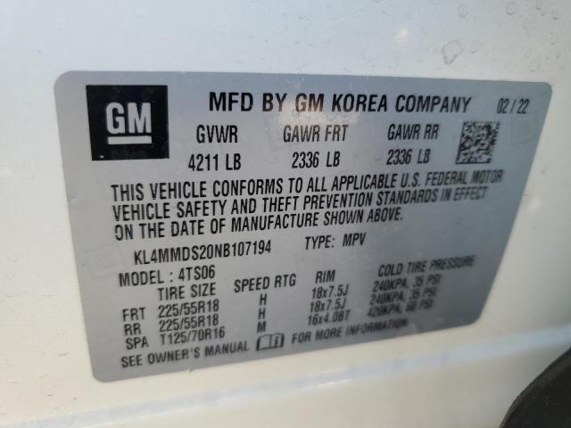 Photo 14 from auction – 2022 BUICK ENCORE GX with VIN KL4MMDS20NB107194