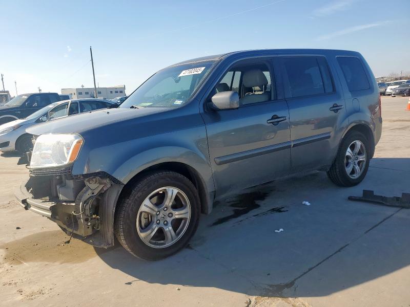 HONDA PILOT EXLN 2013 with VIN 5FNYF3H7XDB031008 - Photo from auction