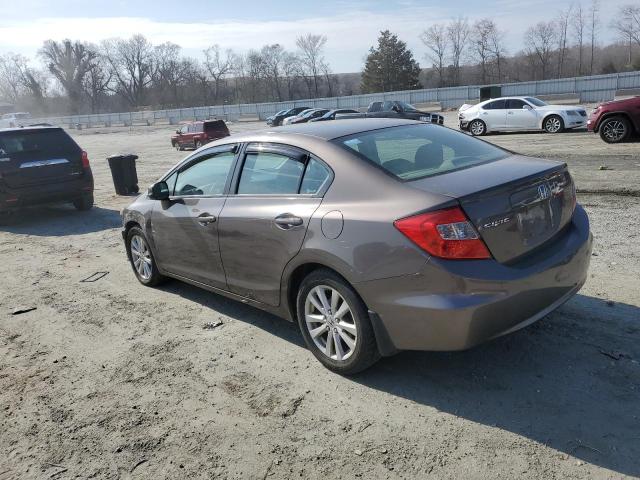 Photo 2 from auction – 2012 HONDA CIVIC EXL with VIN 2HGFB2F90CH550287