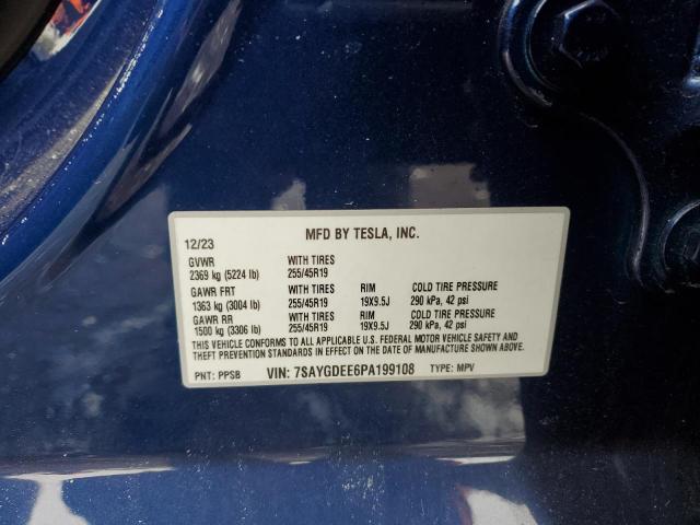 Снимка 14 от търг – 2023 TESLA MODEL Y с VIN 7SAYGDEE6PA199108