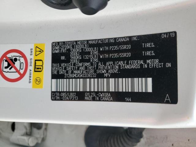 Photo 14 from auction – 2019 LEXUS RX 450H BA with VIN 2T2BGMCA5KC038232