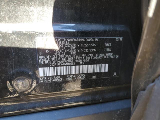Photo 14 from auction – 2019 TOYOTA RAV4 XLE with VIN 2T3P1RFV7KW040593