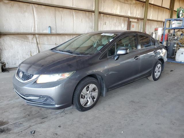 HONDA CIVIC LX 2013 with VIN 19XFB2F51DE027255 - Photo from auction