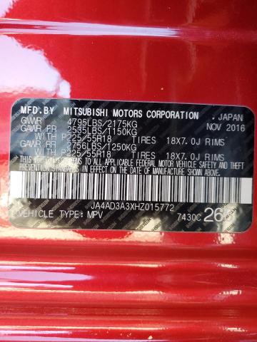 Photo 14 from auction – 2017 MITSUBISHI OUTLANDER with VIN JA4AD3A3XHZ015772