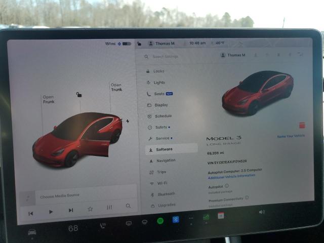 Photo 9 from auction – 2018 TESLA MODEL 3 with VIN 5YJ3E1EAXJF014528